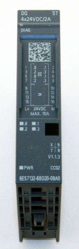 6ES7132-6BD00-0BA0 ET200SP 4 digitální výstupy 2A Siemens